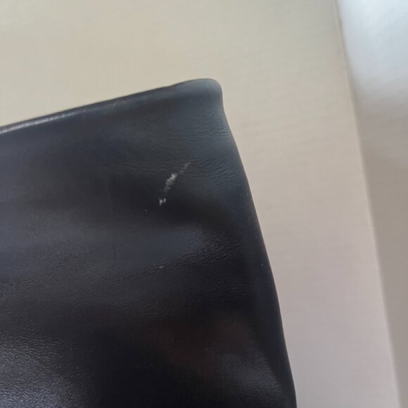 Stuart Weitzman Black Heeled Leather Slide-On Boots US 7.5 - Picture 8 of 12